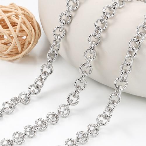 Stainless Steel Nekclace Chain, 304 roestvrij staal, DIY, Verkocht door m