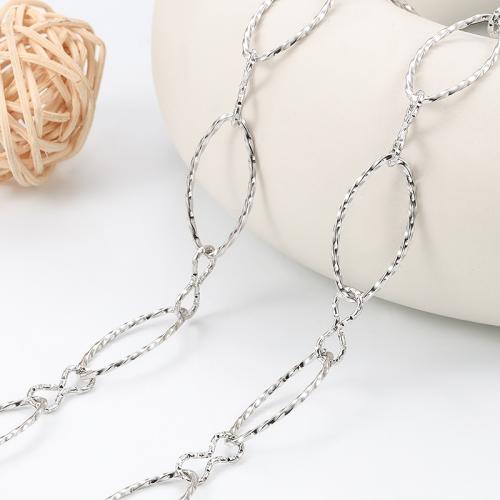 Stainless Steel Nekclace Chain, 304 roestvrij staal, DIY, Verkocht door m