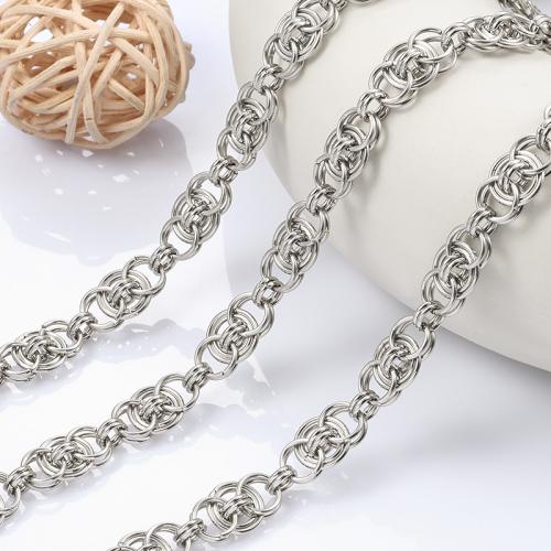 Nehrđajućeg čelika Nekclace Chain, 304 nehrđajućeg čelika, možete DIY, Prodano By m