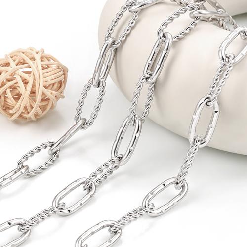 Nehrđajućeg čelika Nekclace Chain, 304 nehrđajućeg čelika, možete DIY, Prodano By m