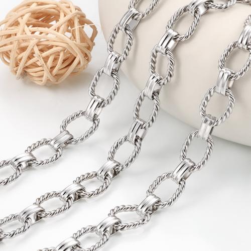 Ruostumaton teräs Nekclace Chain, 304 Stainless Steel, tee-se-itse, Myymät m