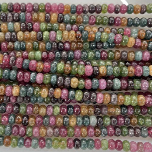 Gemstone Jewelry Beads Tourmaline DIY mixed colors Sold Per Approx 38 cm Strand