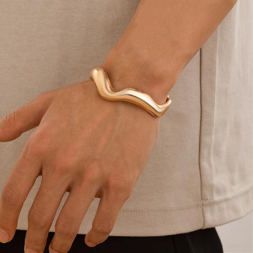 Zinc Alloy Bangle Smykker, forgyldt, mode smykker, flere farver til valg, nikkel, bly & cadmium fri, Solgt af PC