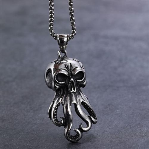 Sinc Alloy Jewelry muince, Octopus, jewelry faisin & unisex, Fad Thart 60 cm, Díolta De réir PC