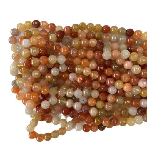 Natural Jade Beads Lighter Imperial Jade Round DIY mixed colors Sold By Strand