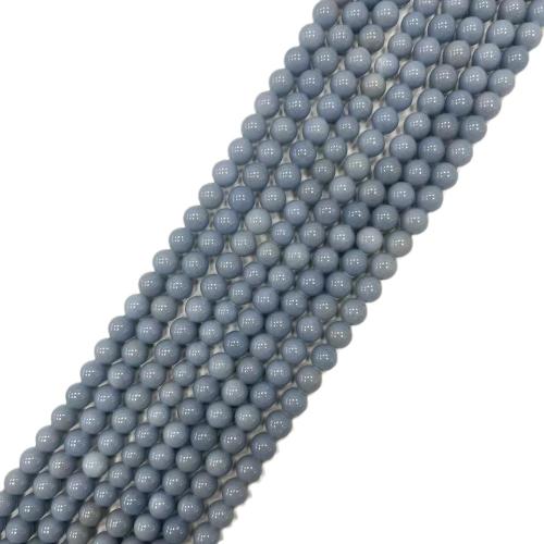 Gemstone Jewelry Beads Angelite DIY blue Sold By Strand