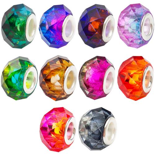 Resin Jewelry Beads plated gradient color & DIY 13mm Approx 5mm Sold By PC