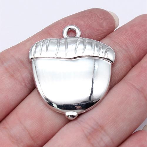 Zinc Alloy Pendler, sølvfarvet forgyldt, du kan DIY, 35x31mm, Solgt af PC