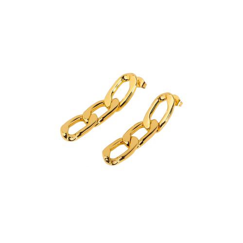 304 roestvrij staal Drop Earring, Geometrisch Patroon, gold plated, verschillende stijlen voor de keuze & voor vrouw & hol, Verkocht door pair