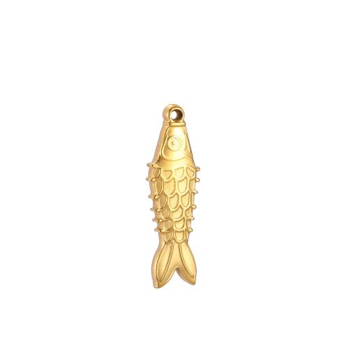 Stainless Steel Animal Pendants 304 Stainless Steel Fish Vacuum Ion Plating DIY Sold By PC