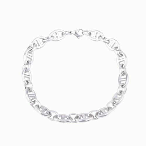 Titanium Steel Bracelet & Bangle polished Unisex Length 20 cm Sold By PC