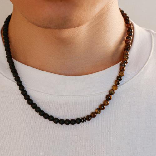 Collana bigiotteria, plastica, with Ematite & turchese sintetico, with 7cm extender chain, gioielli di moda, nessuno, Lunghezza 48 cm, Venduto da PC