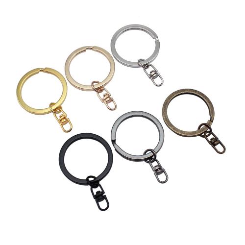 fer Key Cadre de fermoir, Rond, Placage, DIY & normes différentes pour le choix, plus de couleurs à choisir, protéger l'environnement, sans nickel, plomb et cadmium, Vendu par PC