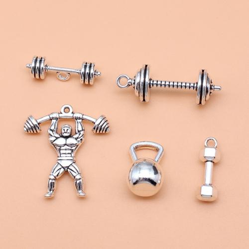 Zinc Alloy Pendants antique silver color plated DIY Sold By Bag