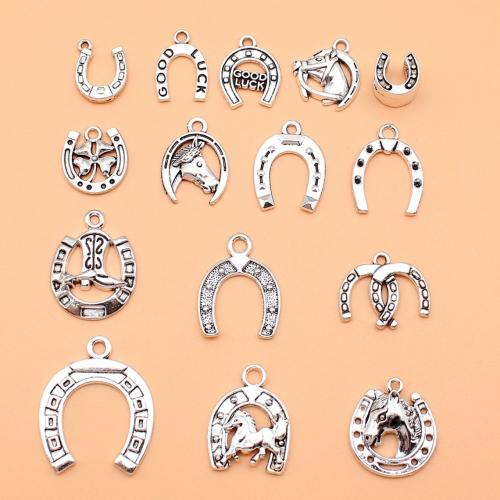 Zinc Alloy Pendants antique silver color plated DIY Sold By Bag