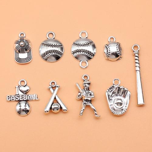 Zinc Alloy Pendants antique silver color plated DIY Sold By Bag