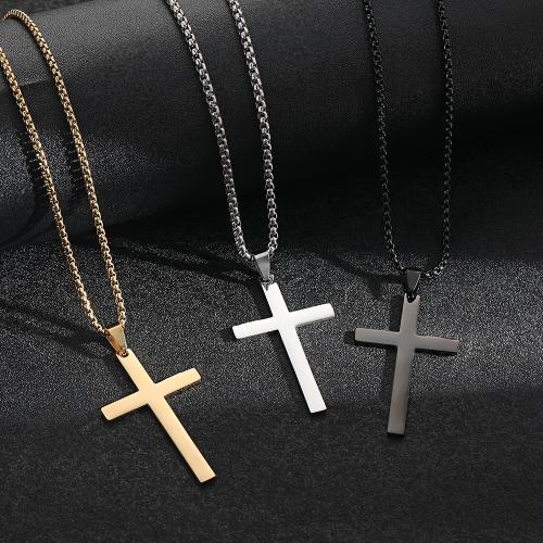 Stainless Steel Cross Pendants 304 Stainless Steel with Titanium Steel plated DIY Sold By PC