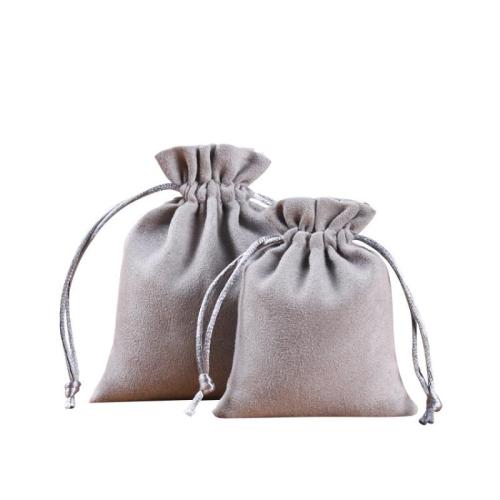 Suede Drawstring Bag Rectangle dustproof Sold By PC