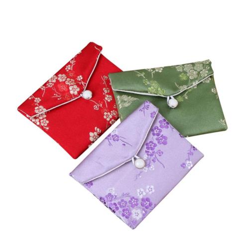 Brocade Jewelry Pouches Rectangle jacquard dustproof Sold By PC