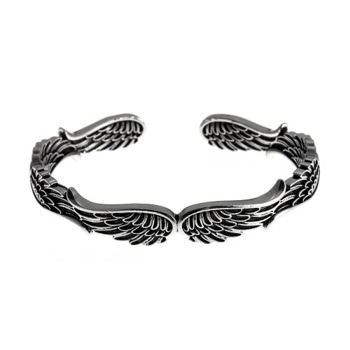 Cink Alloy Bangle Nakit, starinski srebrne boje pozlaćen, modni nakit & za žene, Unutarnji promjer:Približno 63mmmm, Prodano By PC