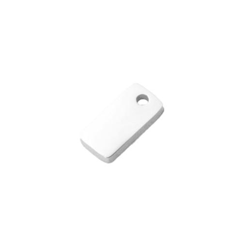 Stainless Steel Pendants 304 Stainless Steel Rectangle Vacuum Ion Plating DIY Approx 1mm Sold By PC