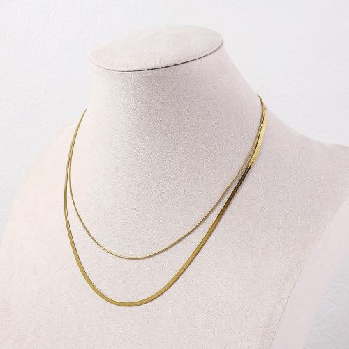 Collier d'acier titane, Double couche & pour femme, Vendu par PC