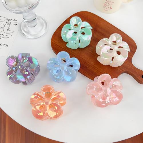 Hair Claw Clips Plastic Flower fashion jewelry Sold By PC