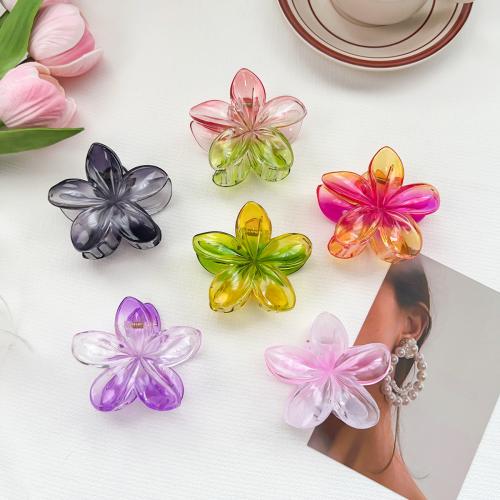 Hair Claw Clips Plastic Flower fashion jewelry Sold By PC