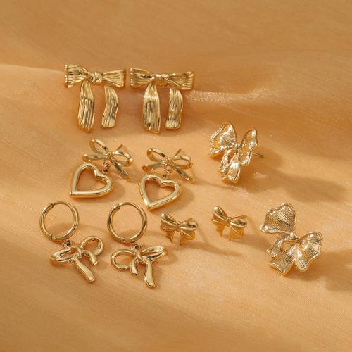 Stainless Steel Stud Earrings 304 Stainless Steel plated & for woman Sold By Pair