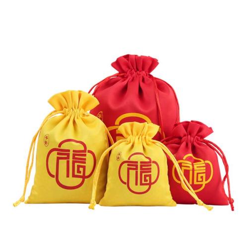 Silk Drawstring Bag printing dustproof Sold By PC