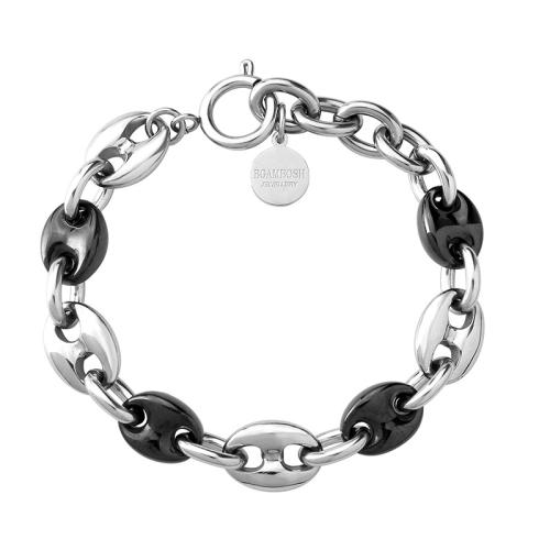 Titanium Steel Bracelet with Porcelain fashion jewelry & Unisex original color Length Approx 7-9 Inch Sold By PC