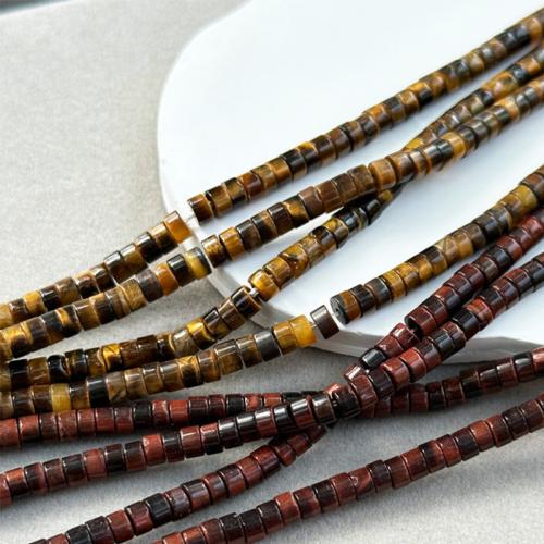 Tiger Eye perle, možete DIY, više boja za izbor, 2x4mm, Prodano Per Približno 39 cm Strand