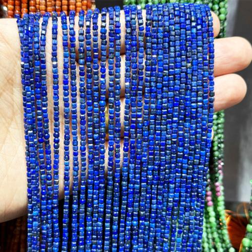 Natural Lapis Lazuli Beads Square DIY beads length 2-2.5mm Sold Per Approx 38 cm Strand