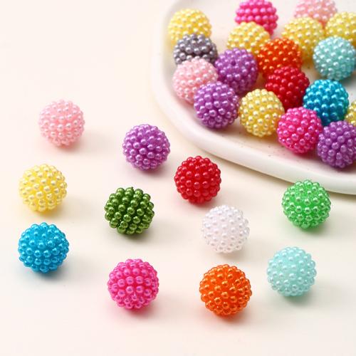 Resin Jewelry Beads DIY multi-colored 14mm Sold By Lot