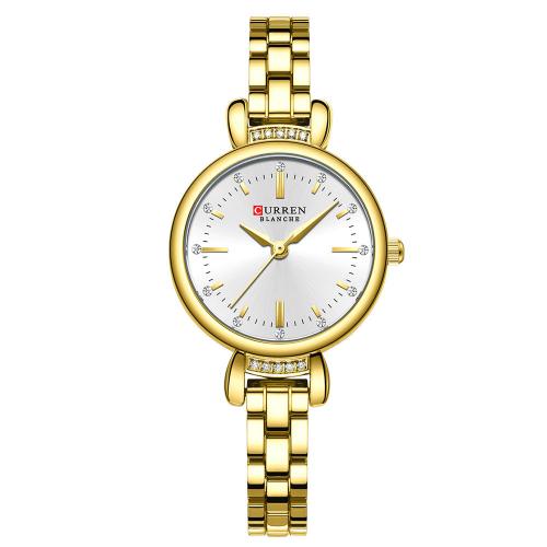 Femmes montre-bracelet, verre, Résistant à l’eau de vie & bijoux de mode & mouvement japonais & pour femme & avec strass, plus de couleurs à choisir, Longueur Environ 22 cm, Vendu par PC