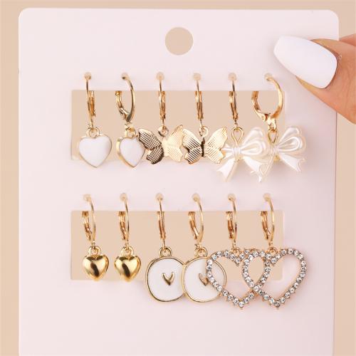 Zinc Alloy Drop Earrings fashion jewelry & for woman Sold By Set