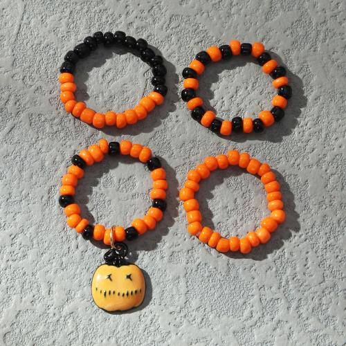 Nye Hot Halloween smykker og dekoration, Seedbead, med Zinc Alloy, Halloween Design & mode smykker & for kvinde, Solgt af sæt