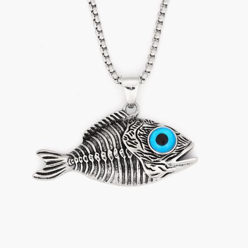 Sweater Chain Necklace Iron Fish fashion jewelry & Unisex Length Approx 60 cm Sold By PC