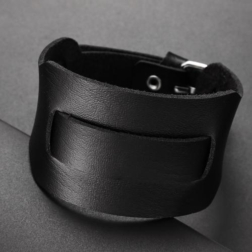 PU Leather Cord Bracelets fashion jewelry & for man Length Approx 22 cm Sold By PC