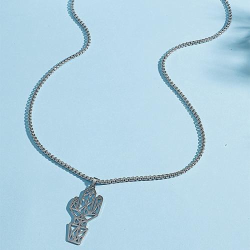 Sweater Chain Necklace Titanium Steel plated fashion jewelry & for man Length 60 cm Sold By PC