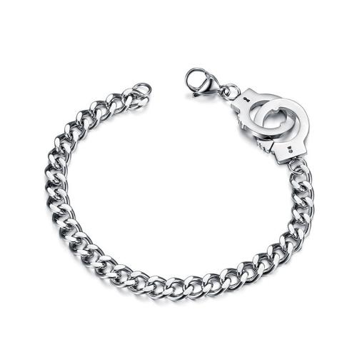 Titan Edelstahl Armband, Titanstahl, plattiert, Modeschmuck & unisex, keine, Länge 20 cm, verkauft von PC