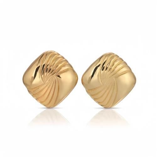 Roestvrij staal Stud Earrings, 304 roestvrij staal, plated, voor vrouw, meer kleuren voor de keuze, Verkocht door pair