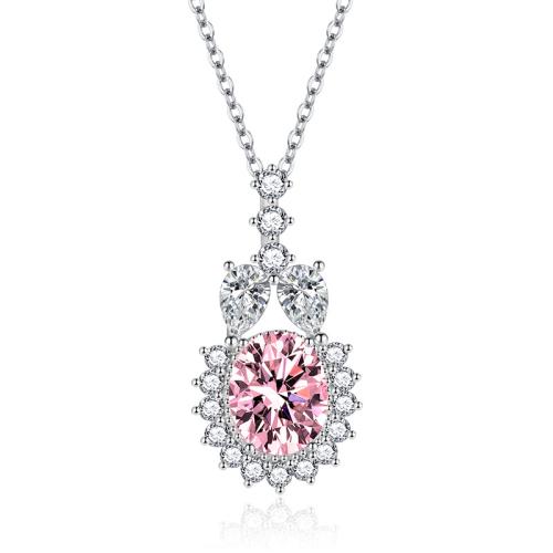 Cubic Zirconia Micro Pave Brass Jewelry Sets plated & micro pave cubic zirconia & for woman pink Sold By PC