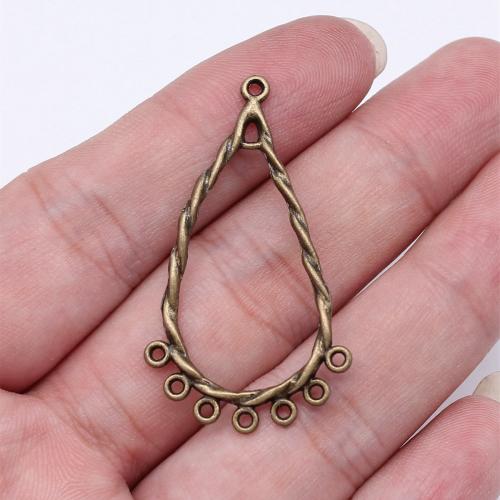 Zinc Alloy Connector Teardrop plated DIY & 1/7 loop Sold By PC