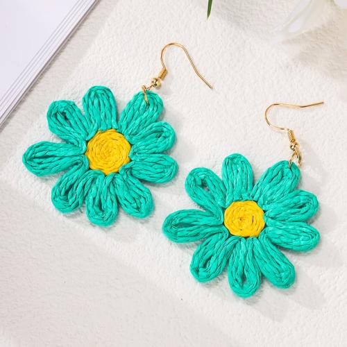 Bijoux boucles d'oreilles, fer, avec Rafidah+Grass, pour femme, plus de couleurs à choisir, Vendu par paire