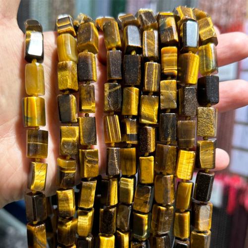 Tiger Eye Beads, du kan DIY, beads length 11-16mm, Ca. 23pc'er/Strand, Solgt Per Ca. 38 cm Strand