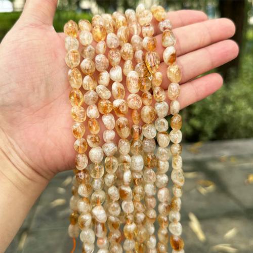 Natural Citrine Beads Nuggets DIY Sold Per Approx 38 cm Strand