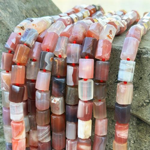 Perles agates, Agate salée, DIY, beads length 10-14mm, Environ 26PC/brin, Vendu par brin