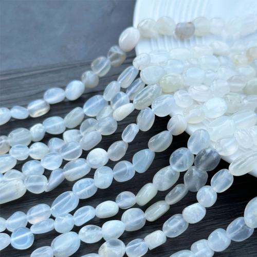 Moonstone Χάντρες, Φεγγαρόπετρα, Nuggets, DIY, λευκό, beads length 6-8mm, Sold Per Περίπου 39 cm Strand