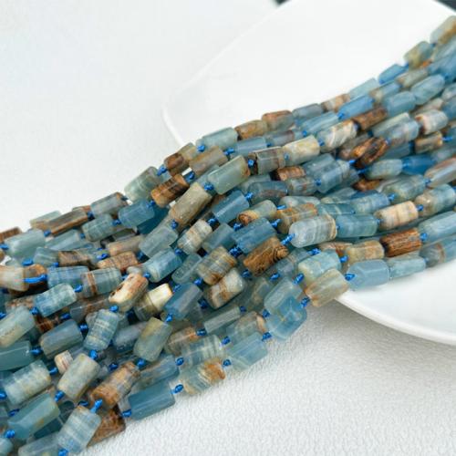 Koraliki z kameniem szlachetnym, DIY, niebieski, beads length 8-12mm, około 23komputery/Strand, sprzedawane na około 38 cm Strand